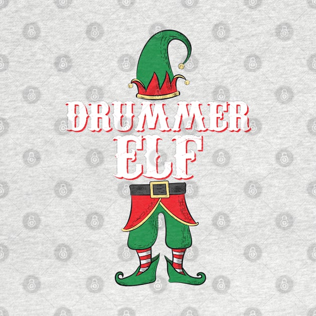 Drummer Elf - Christmas Gift Idea for Drummers - Drummer graphic by Vector Deluxe